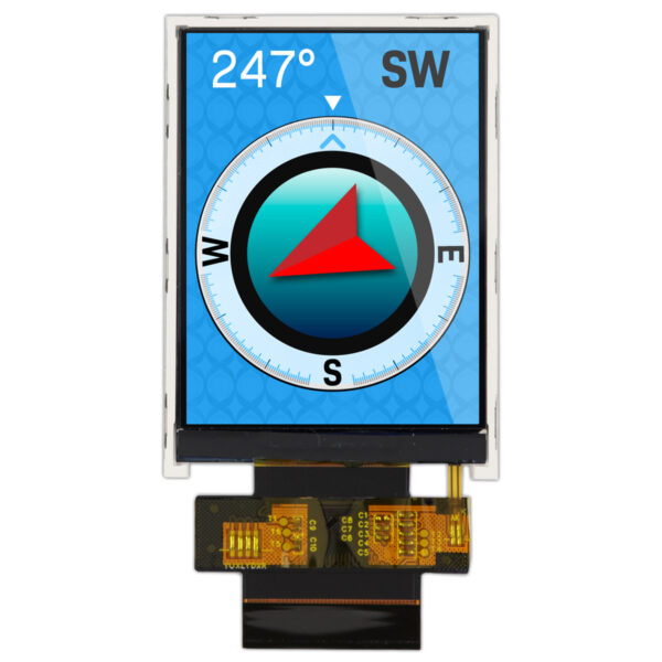 NHD-2.4-240320DB-CTXP, 2.4" IPS TFT w/ EMI Shielding, Newhaven Display
